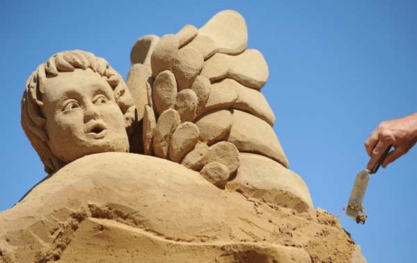Фестиваль песчаных скульптур Sandsation в Берлине 