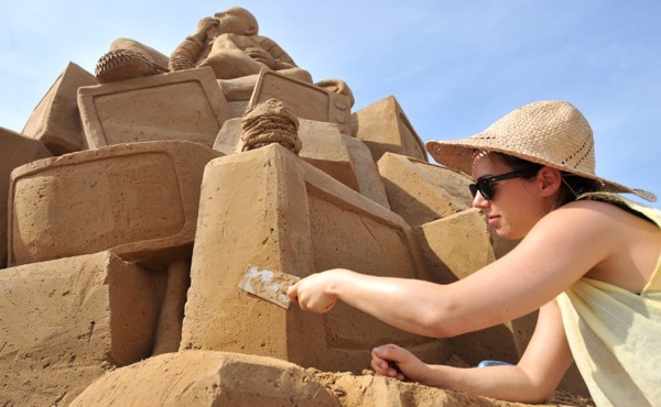 Фестиваль песчаных скульптур Sandsation в Берлине 